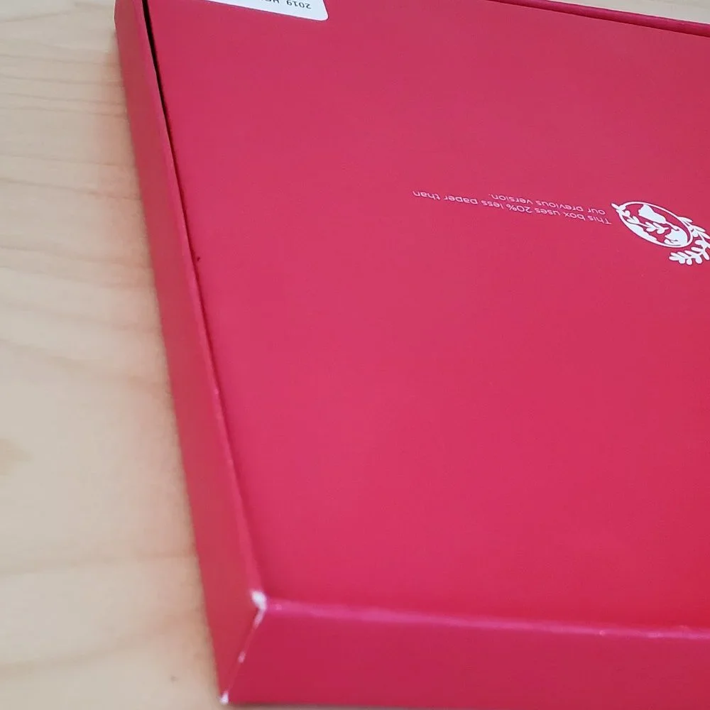 2019 Red Loccitane Gift Box Empty + 10 Gift Wrap Tissue Paper
